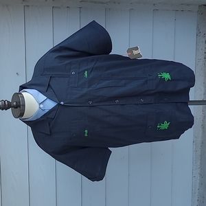 HOWLER BROS x Austin FC Verde Grey Guayabera Mens XL Short Sleeve Shirt 2022 NEW